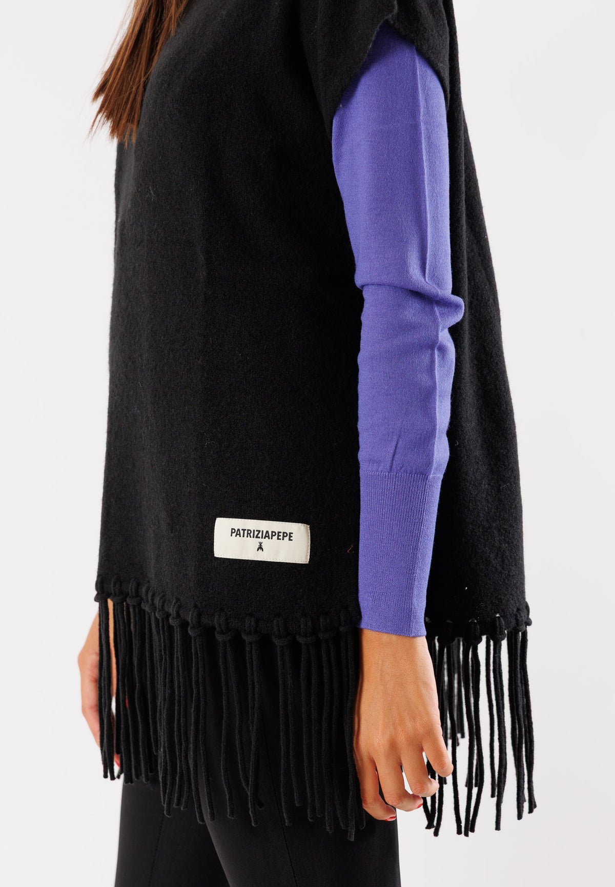 PATRIZIA PEPE Women's Poncho Black