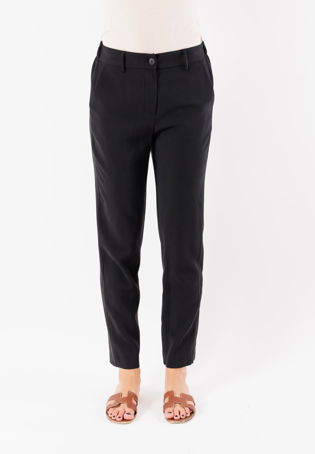PE25219NERO - Trousers - MESANGE