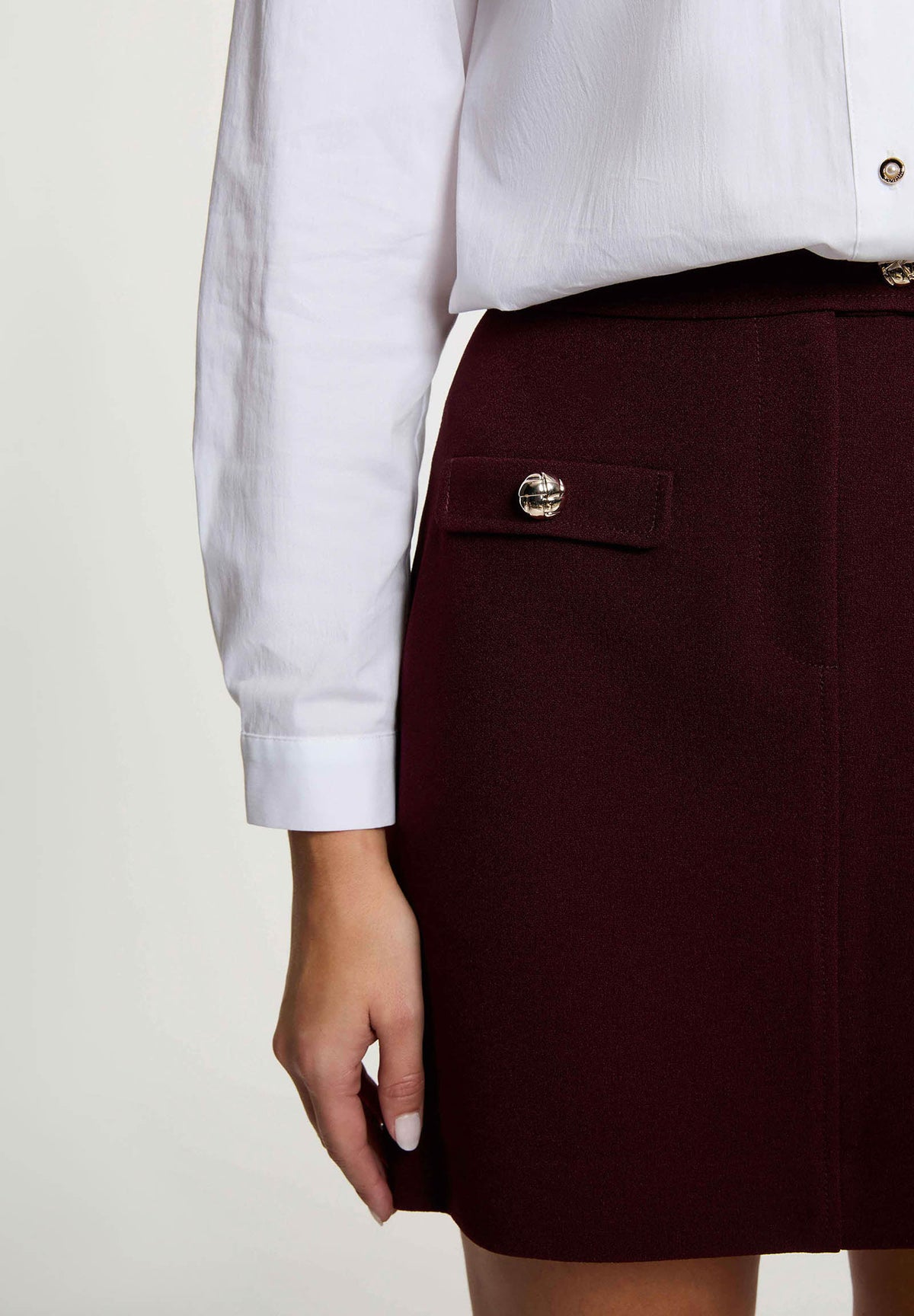 MORGAN DE TOI Women's skirt PLUM