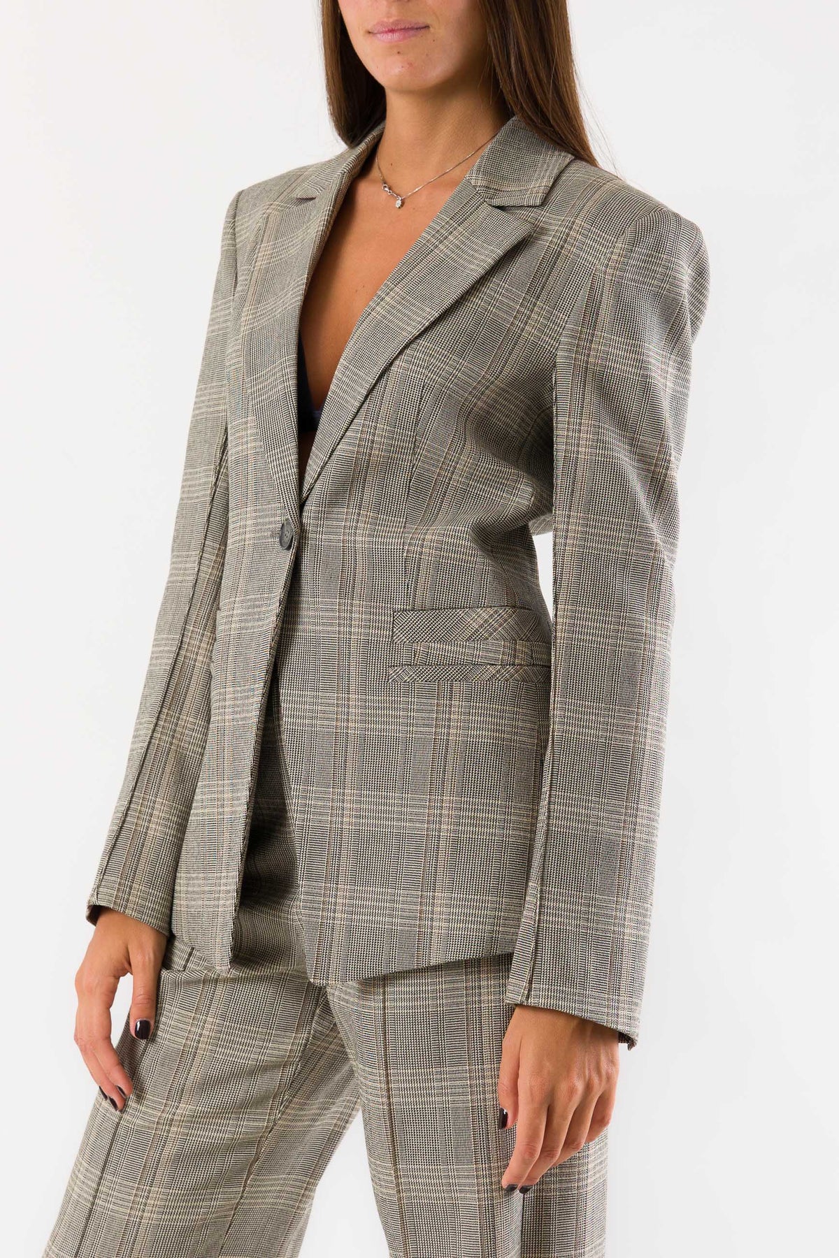 Giacca check Patrizia Pepe 8S0040C8003
