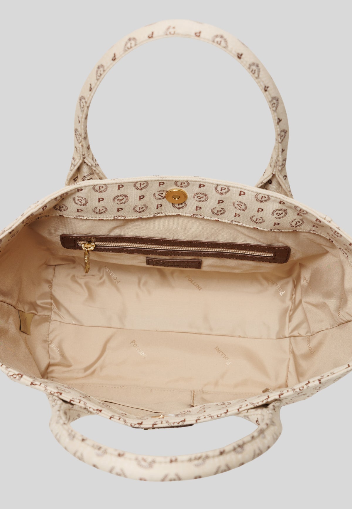 Borsa shopper in tessuto logato TE8482