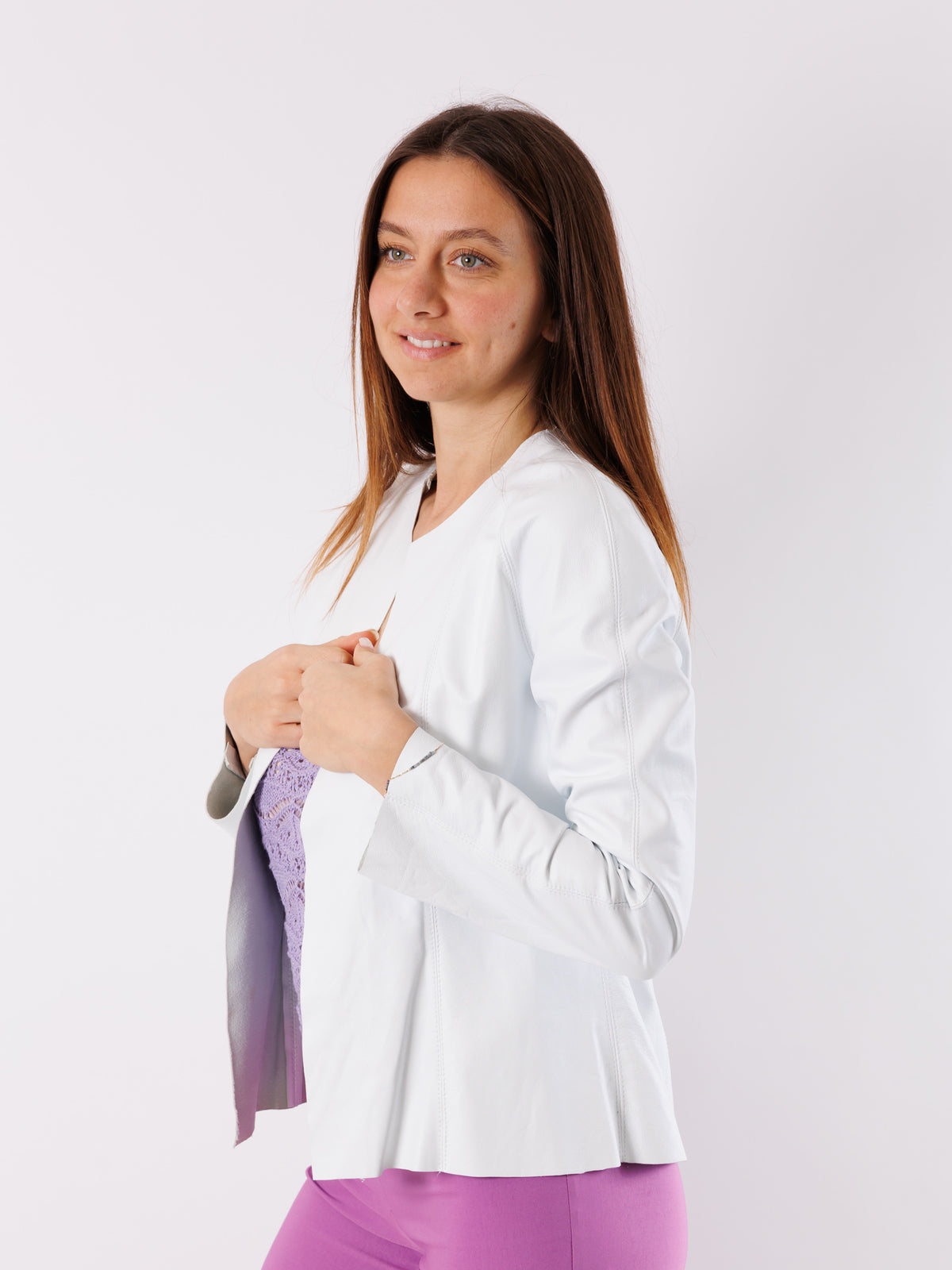 Giacca in Vera Pelle Sfoderata GB3318