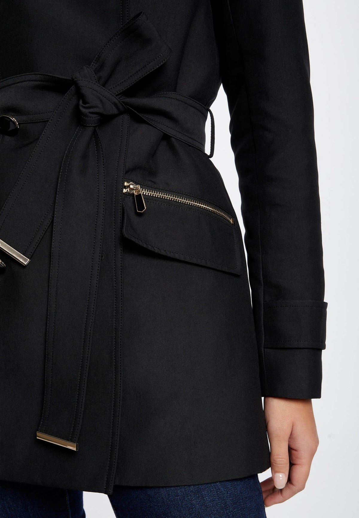 MORGAN DE TOI Women's Trench Coat NOIR