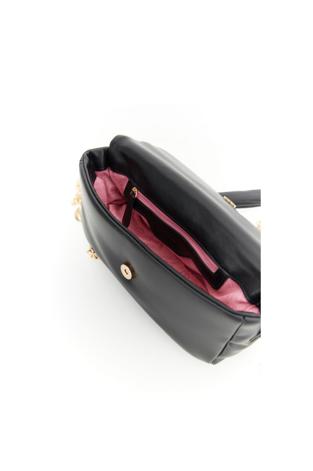 borsa morbida con pattina con imbottitura effetto nappa con tracolla nero C3NG1122N001TGUNERO