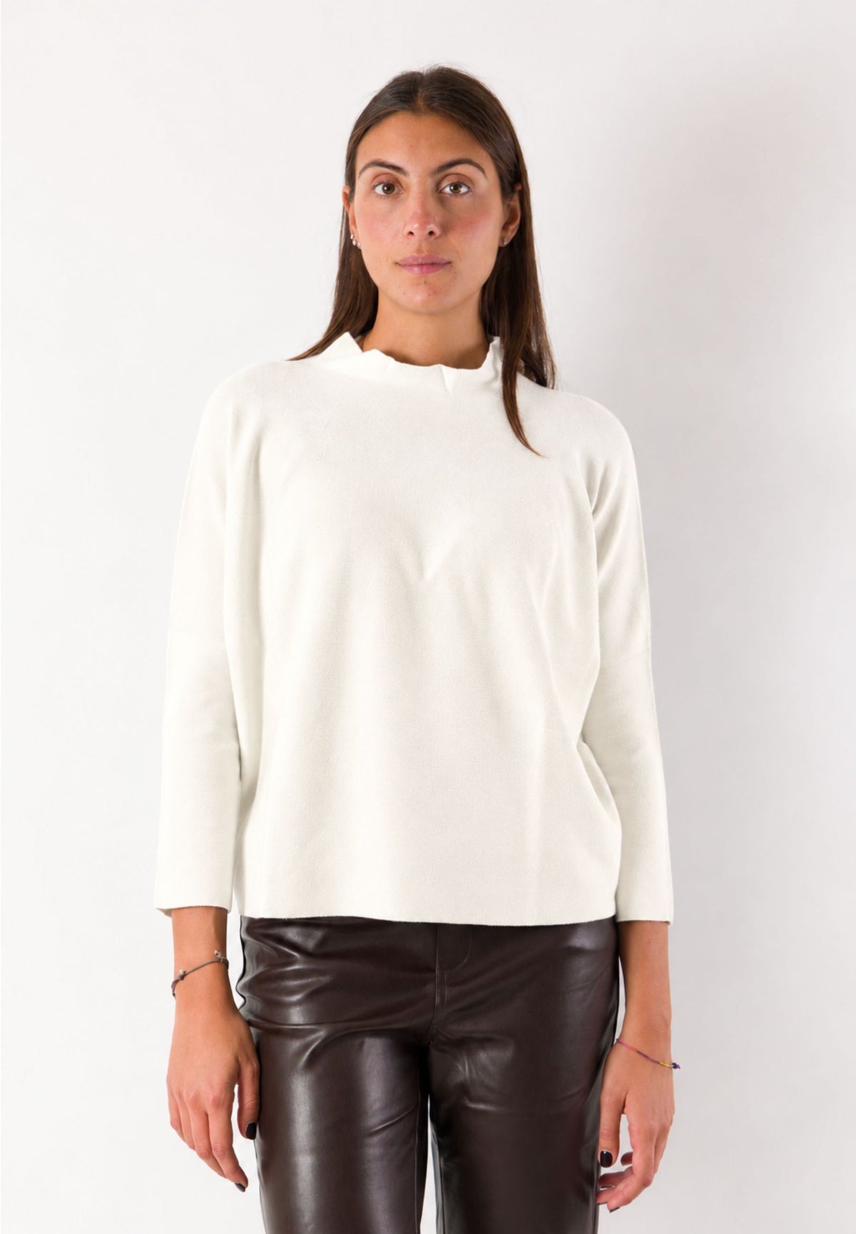 Maglia morbida collo ondulato 3M1711