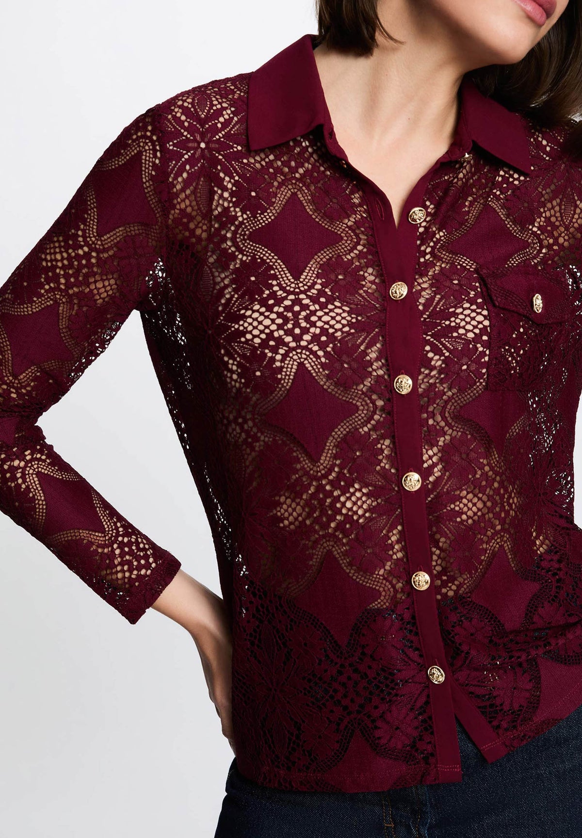 MORGAN DE TOI Women's T-shirt BURGUNDY