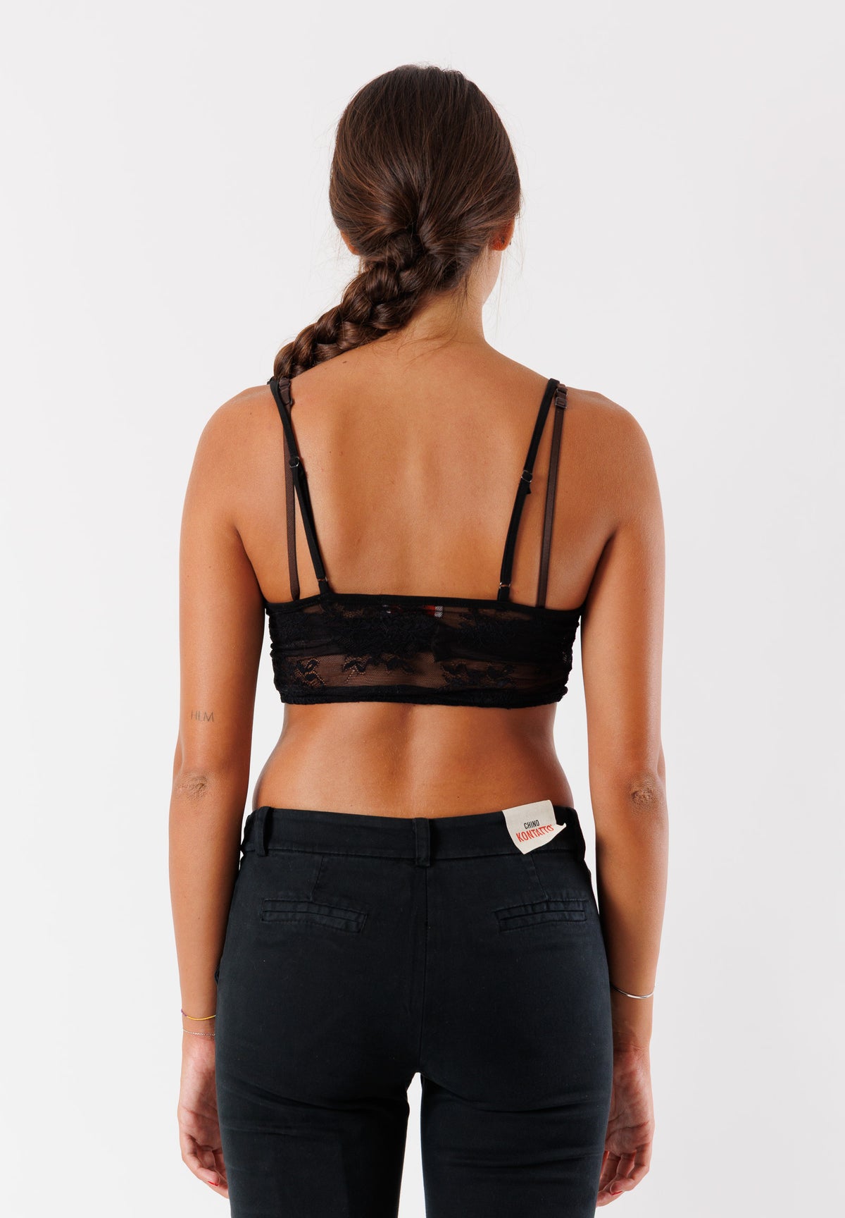 Top in pizzo con spalline sottili MR5010C