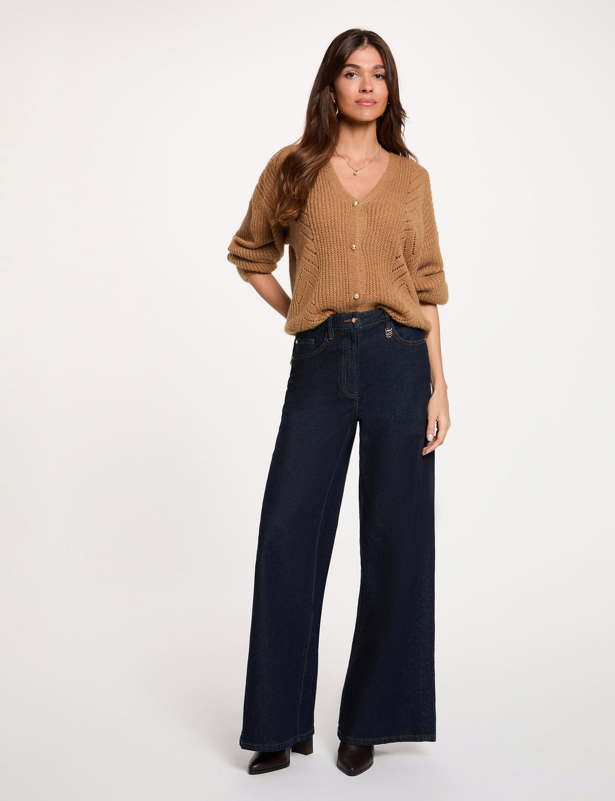 Morgan MOUNTA cardigan traforato scollo V