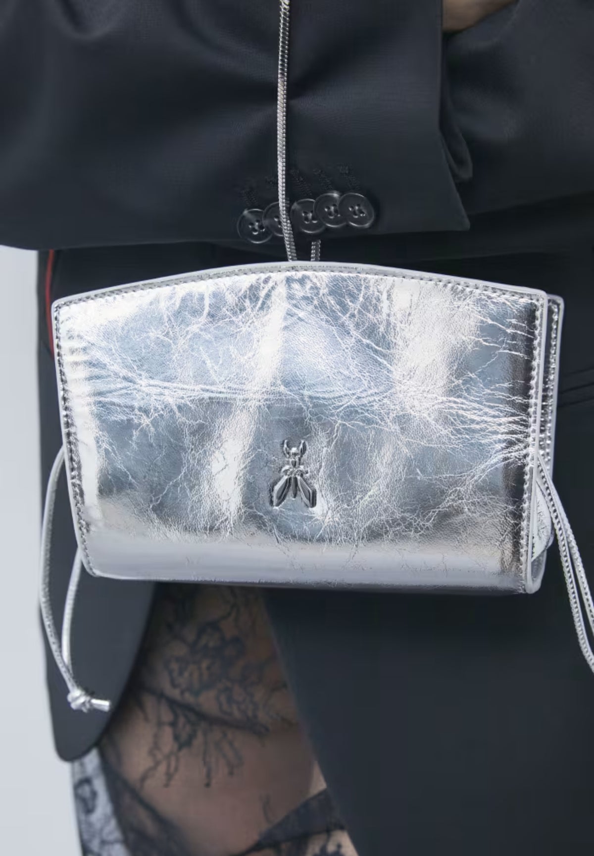 Pochette mini in pelle laminata 8B0059L0009S731