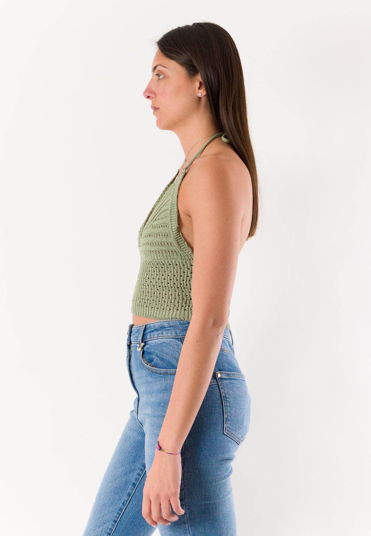 top corto con ricami A24183