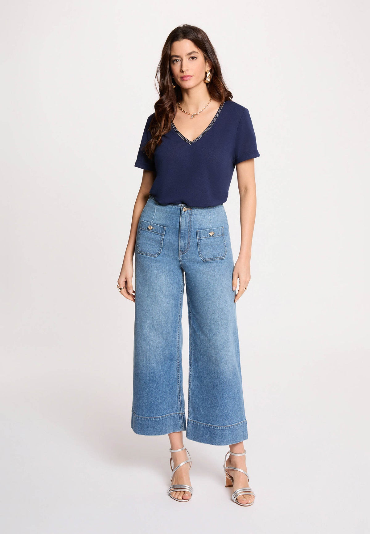 MORGAN DE TOI Women's T-shirt NAVY BLUE