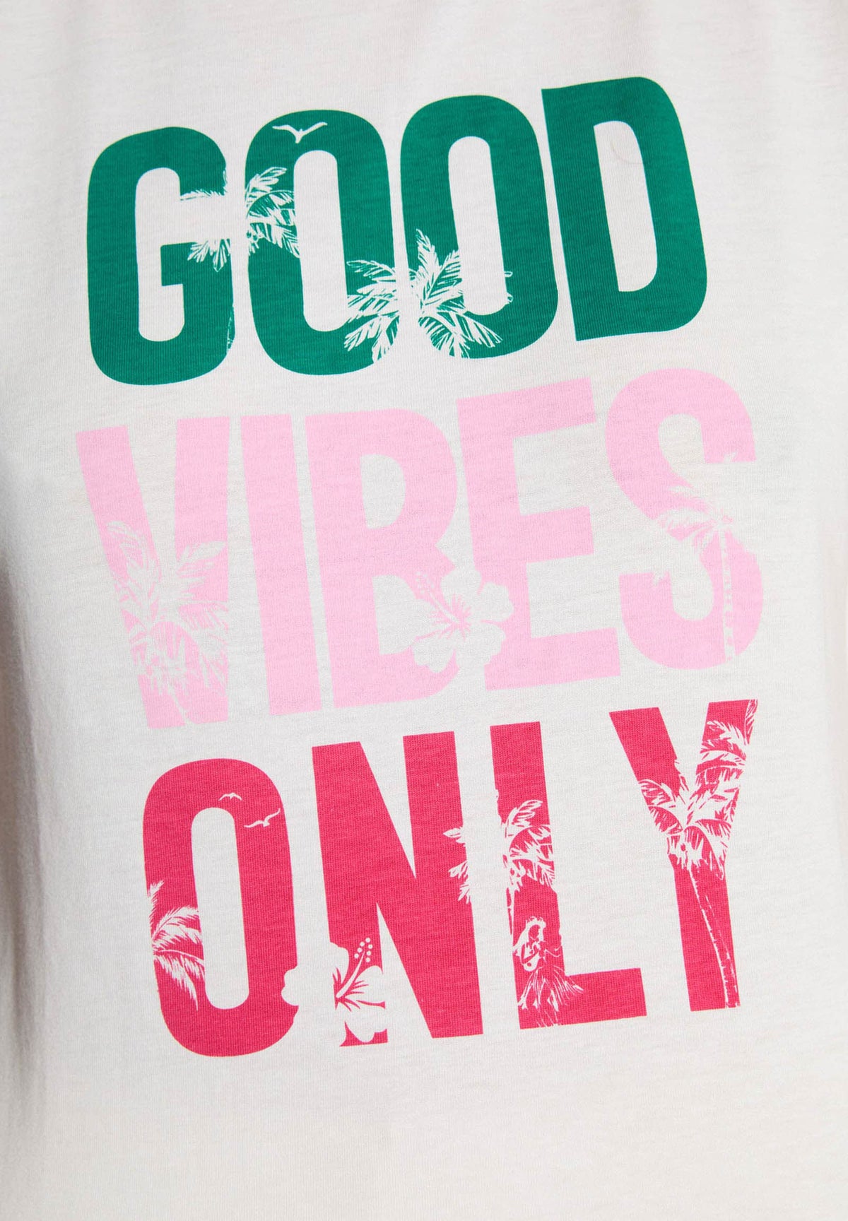 T-shirt con scritta multicolore DONLY