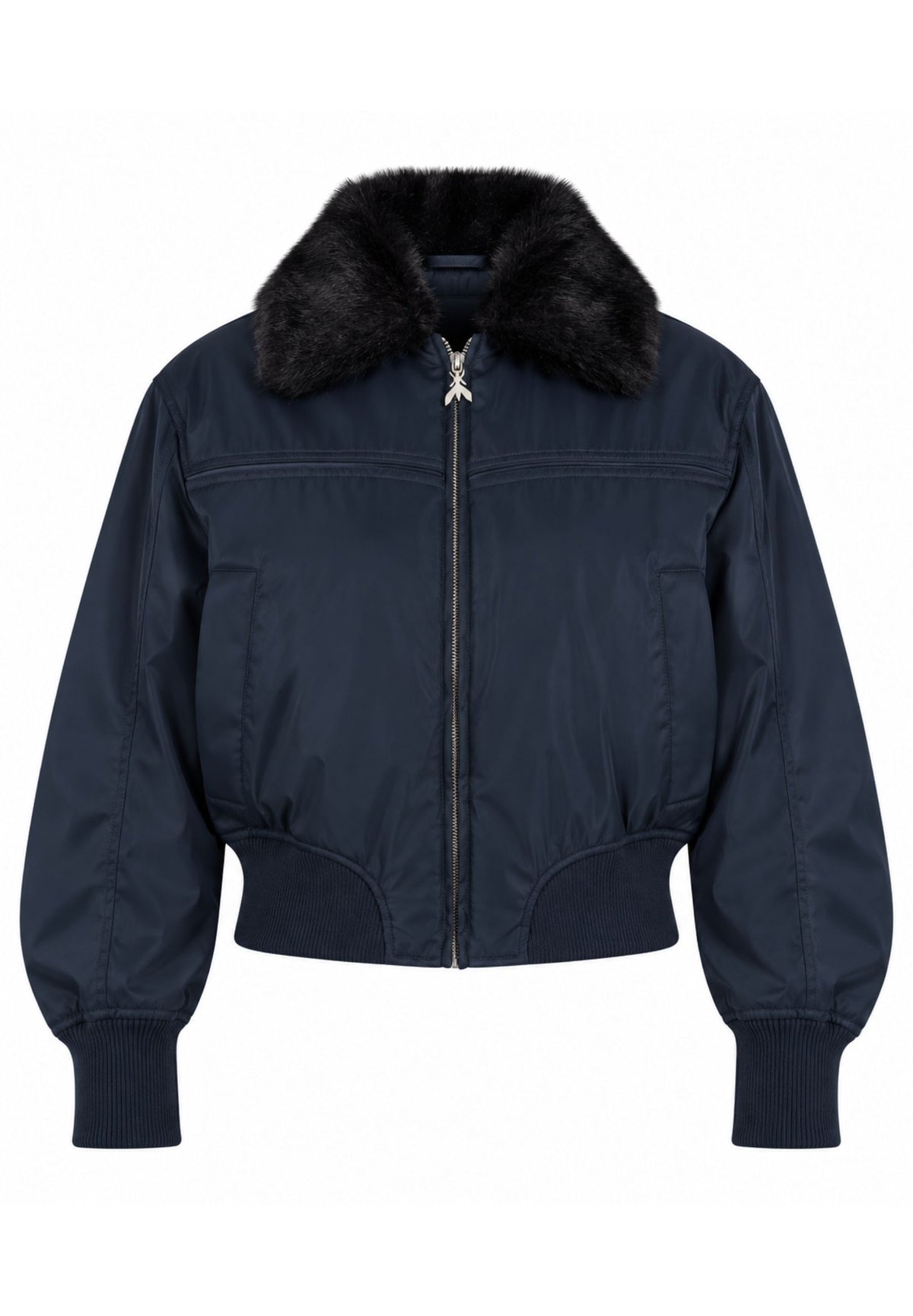 Giubbino bomber con collo eco-pelliccia 8O0052