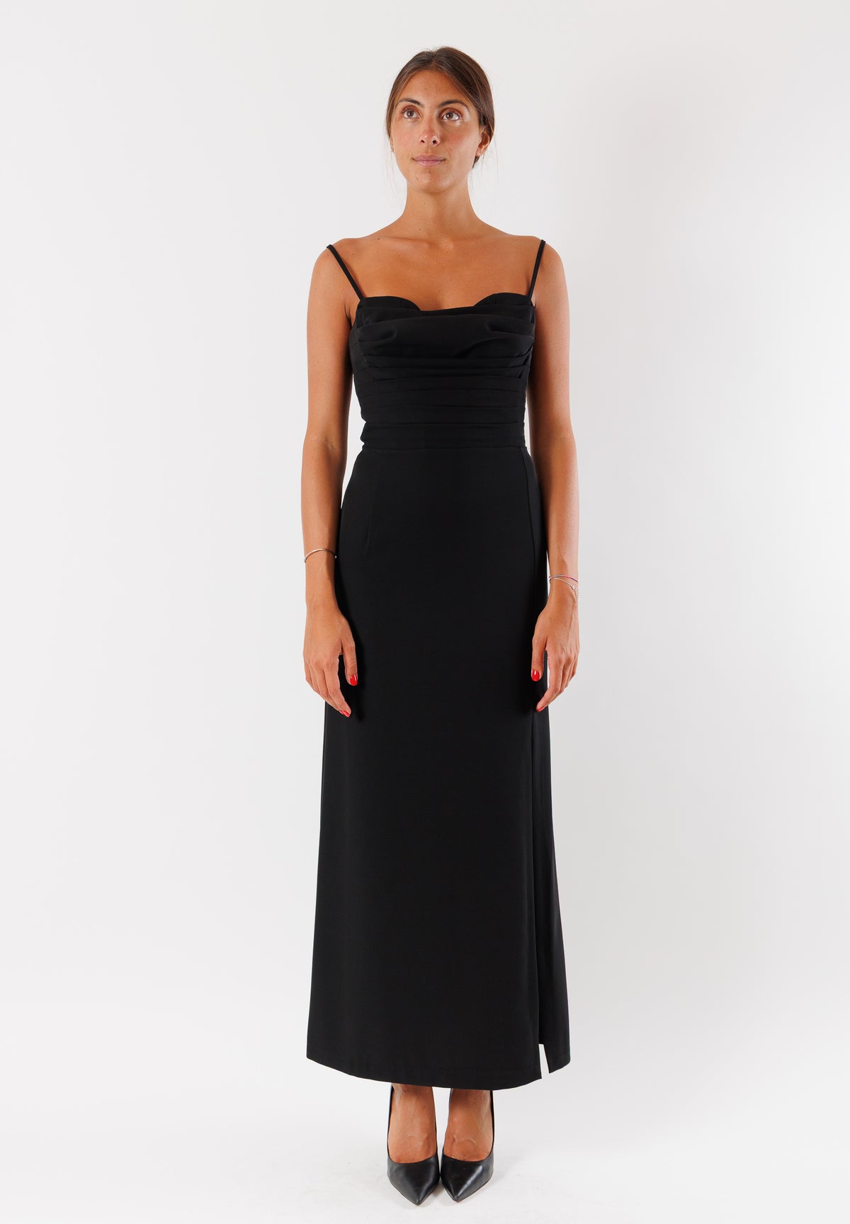 AI25663NERO - Dresses - MESANGE