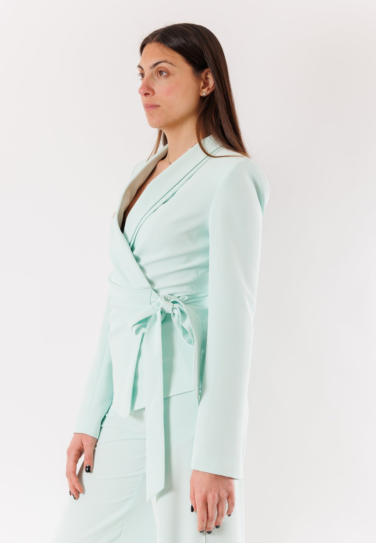 PATRIZIA PEPE Women's Light Aqua Jacket