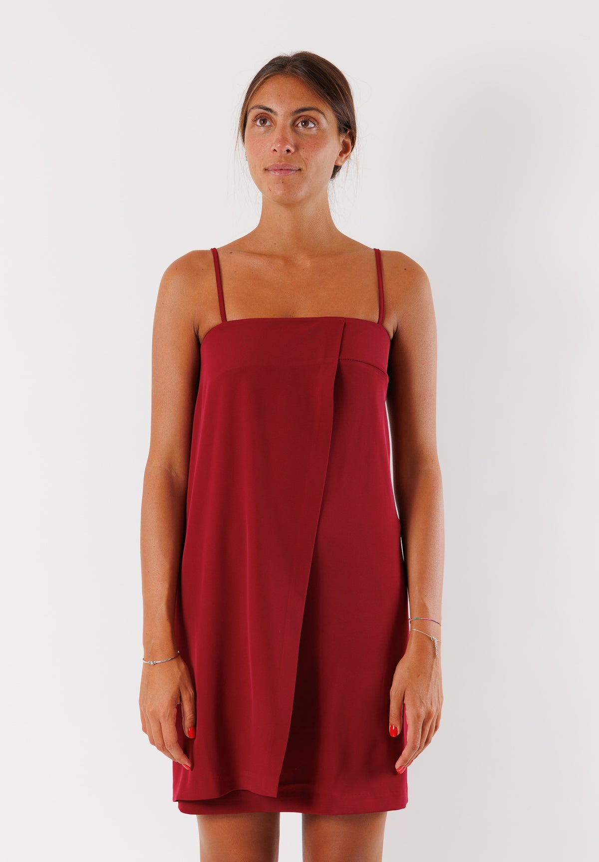 AI25639BORDEAUX - Dresses - MESANGE