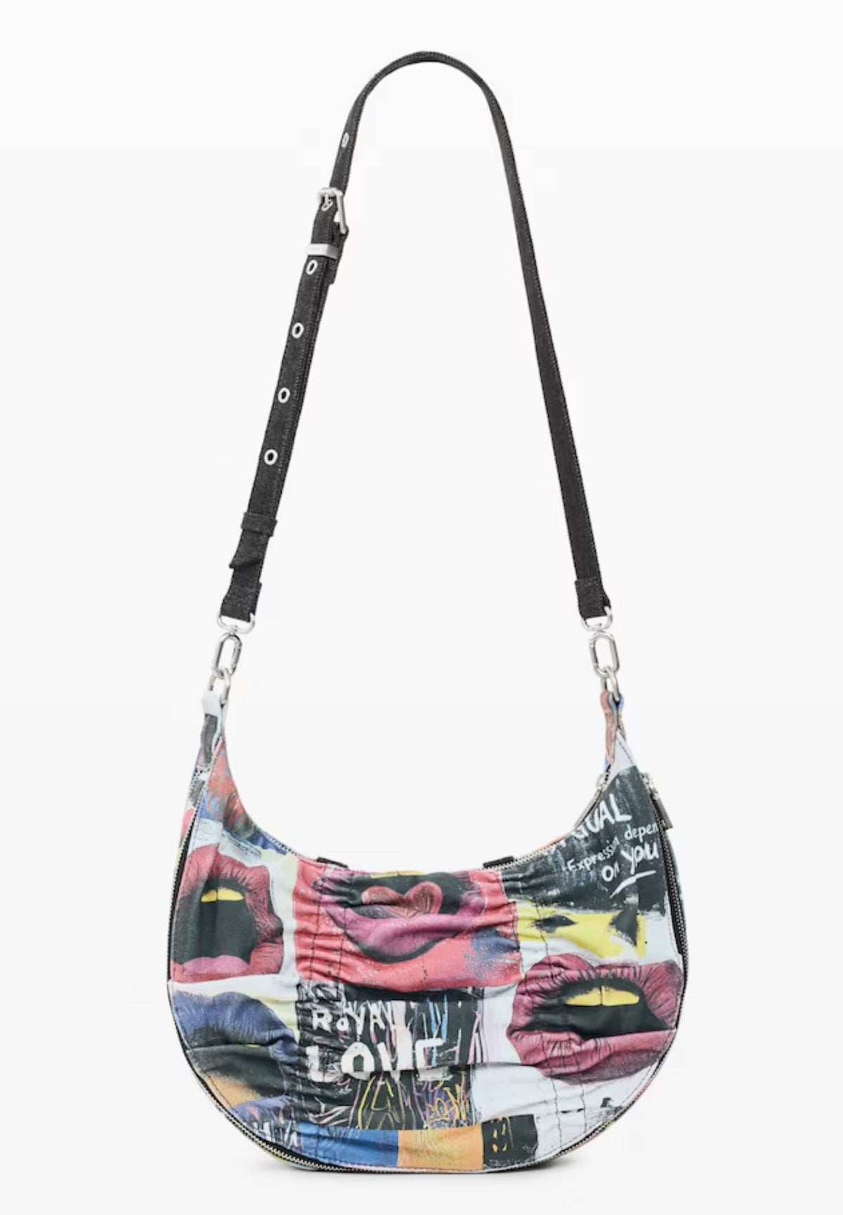 Desigual 26WAXA31 borsa hobo stampa artistica