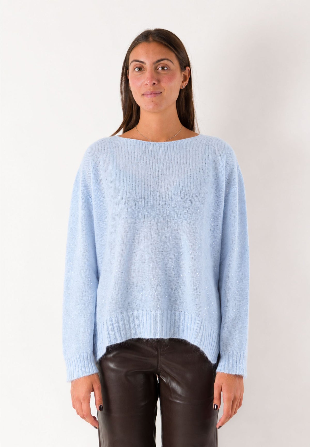 Maglia morbida girocollo essenziale 3M1801
