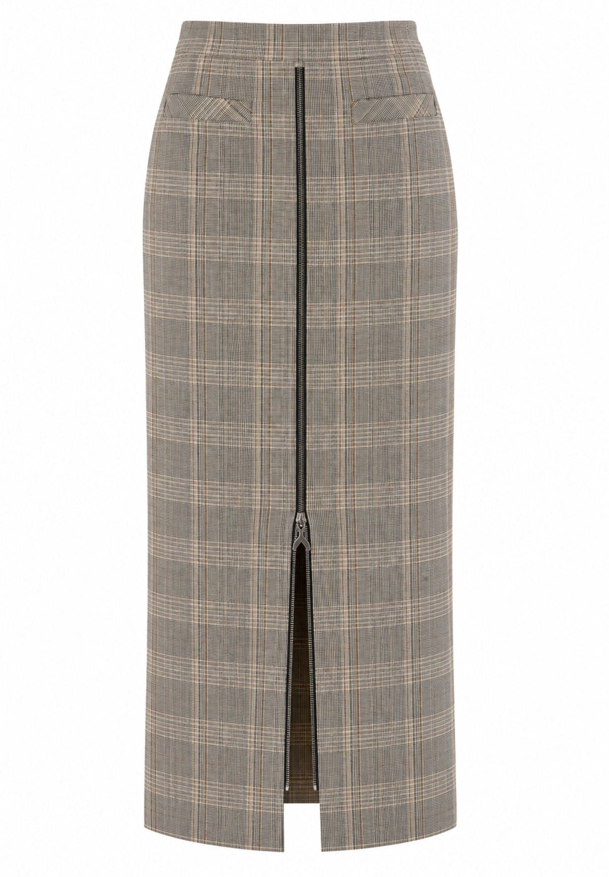 PATRIZIA PEPE Women's Brown Check Skirt