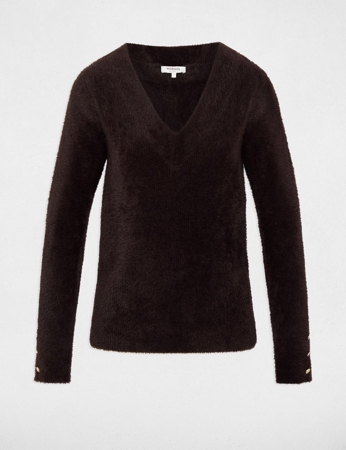 Morgan De Toi MLISA maglia costine scollo V