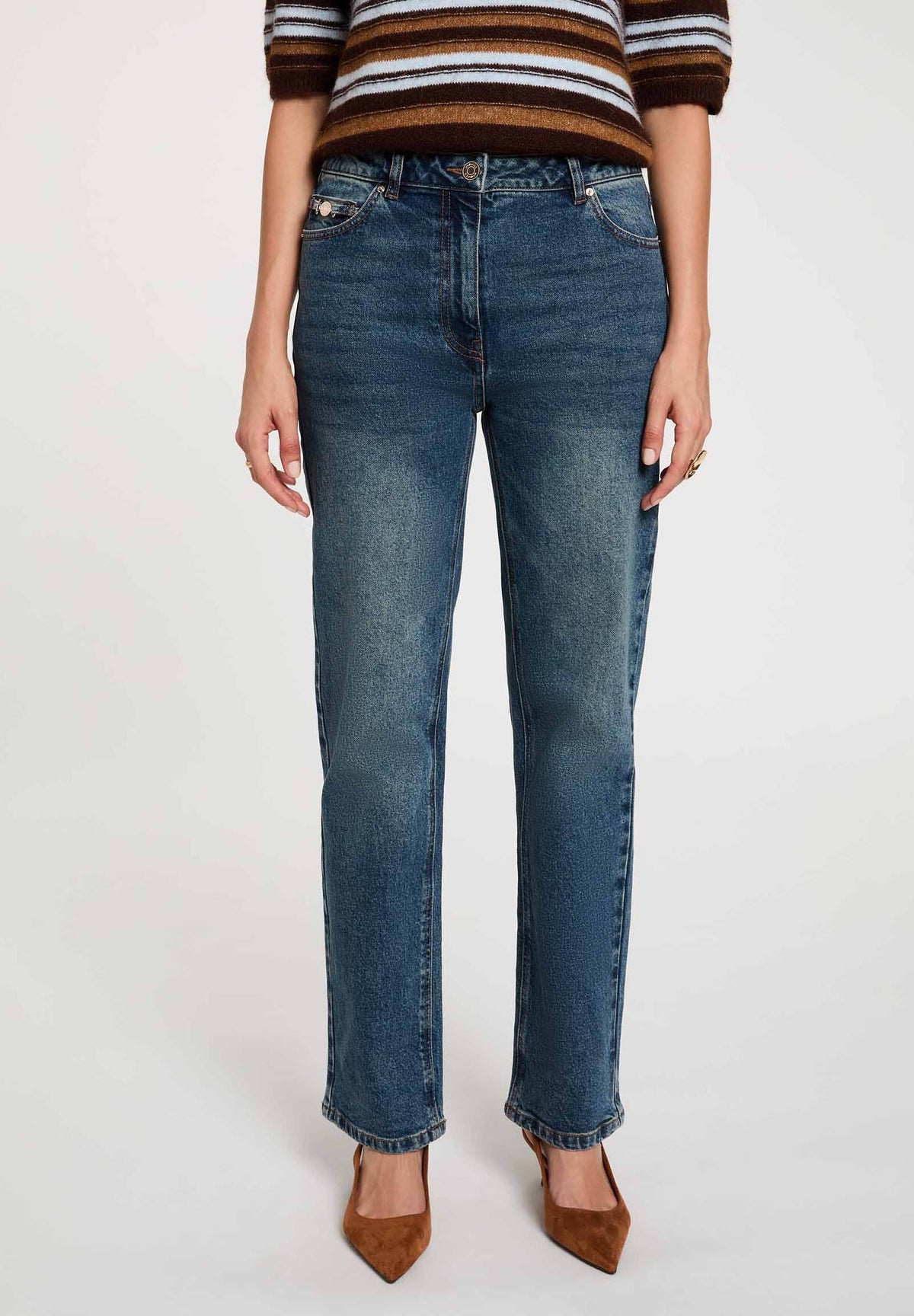 MORGAN DE TOI Women's STONE DENIM Jeans