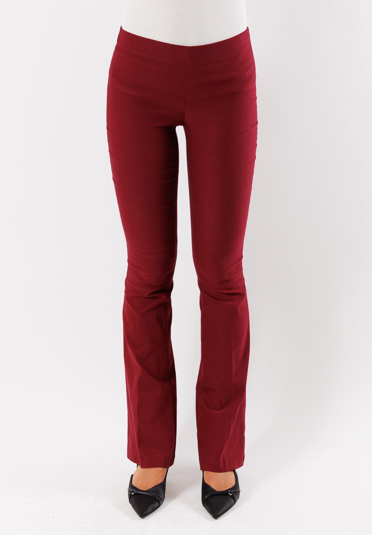 pantaloni a zampa in bengalina elasticizzata AI25584