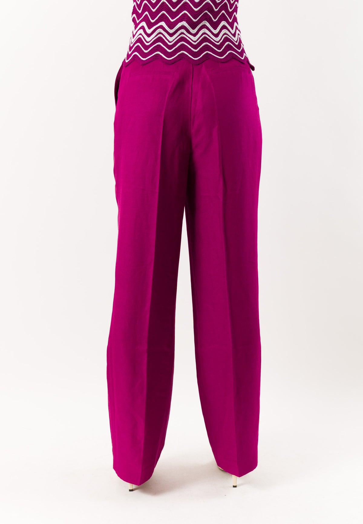 Pantaloni ampi in lino PCAPI - TAGLIE FRANCESI