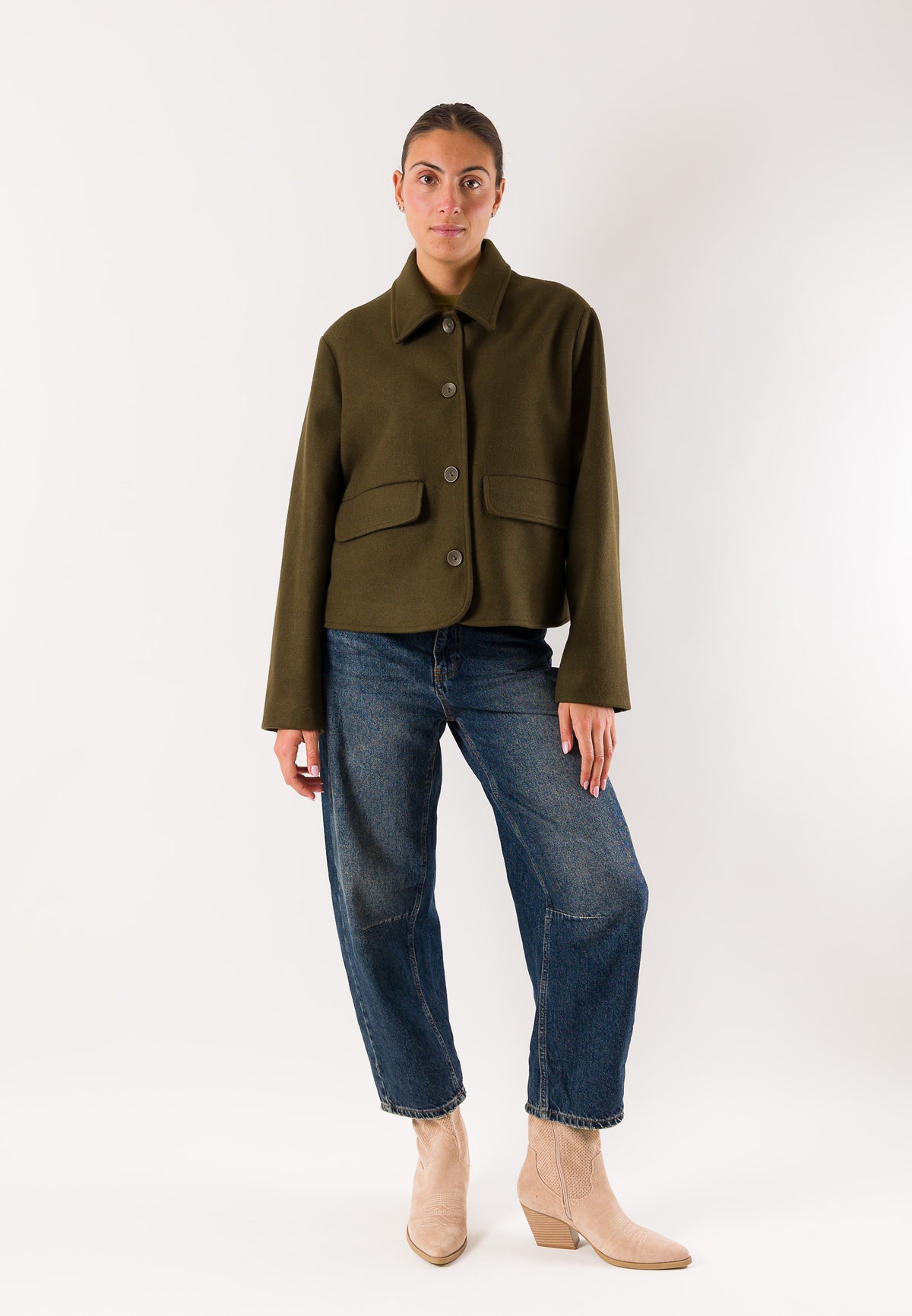 Mesange AI26616 giaccone corto oversize