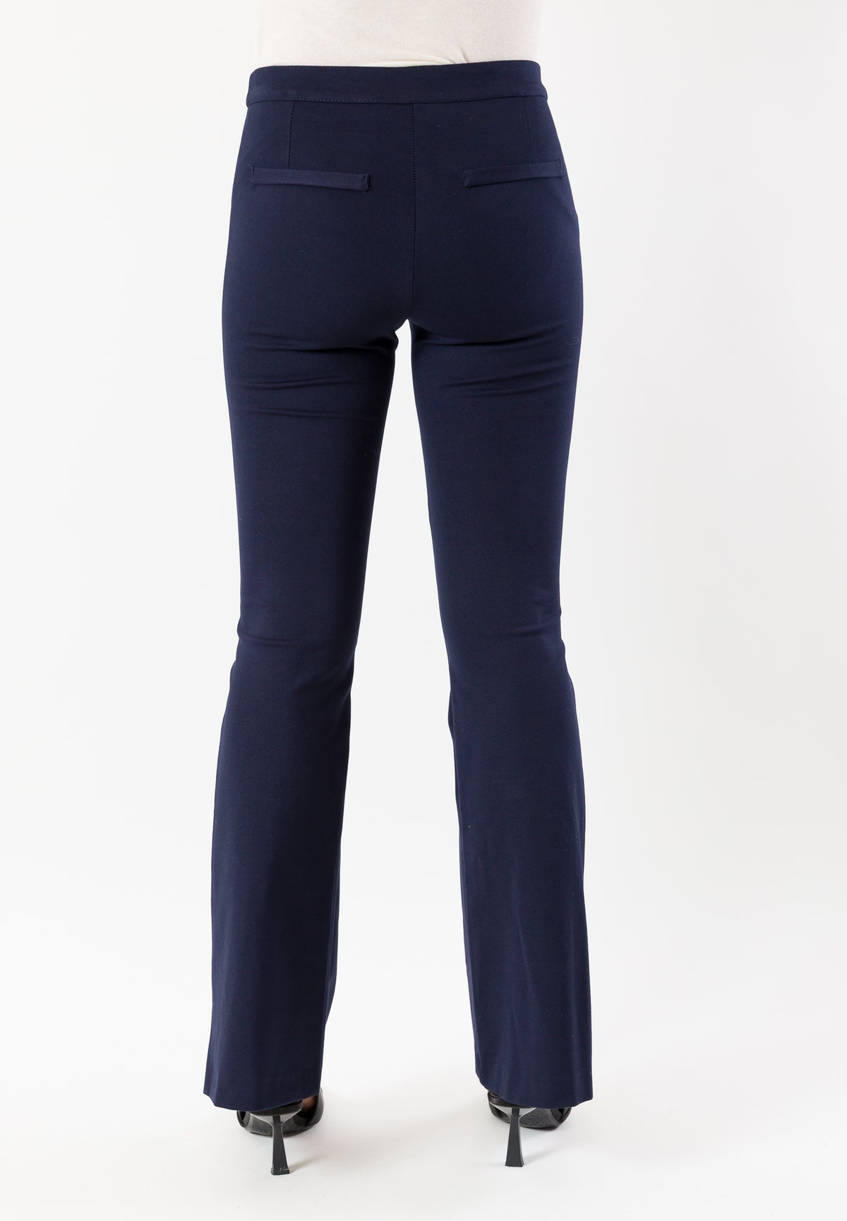 pantaloni a zampa punto milano AI25745