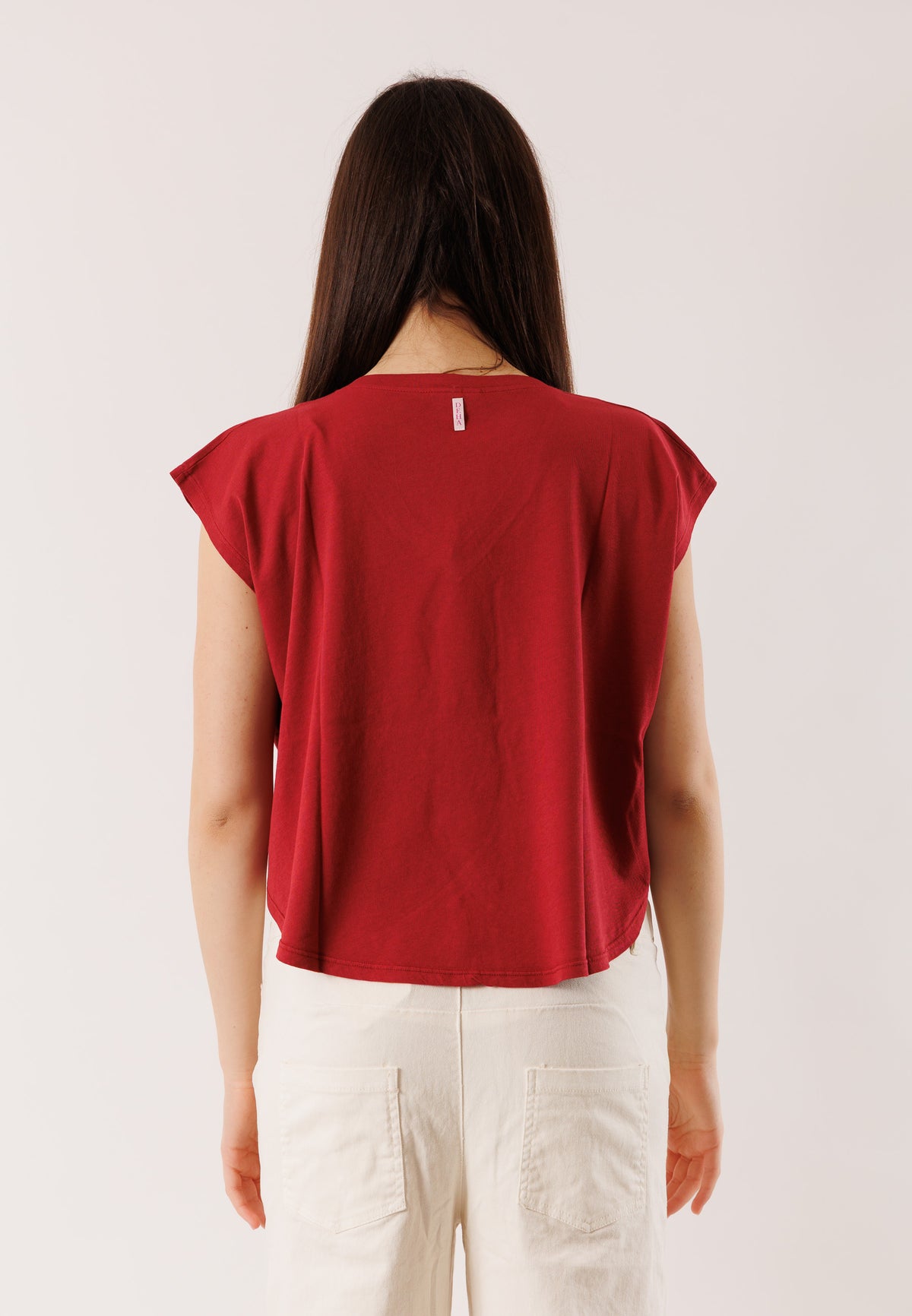 T-shirt morbida scollo V D42400