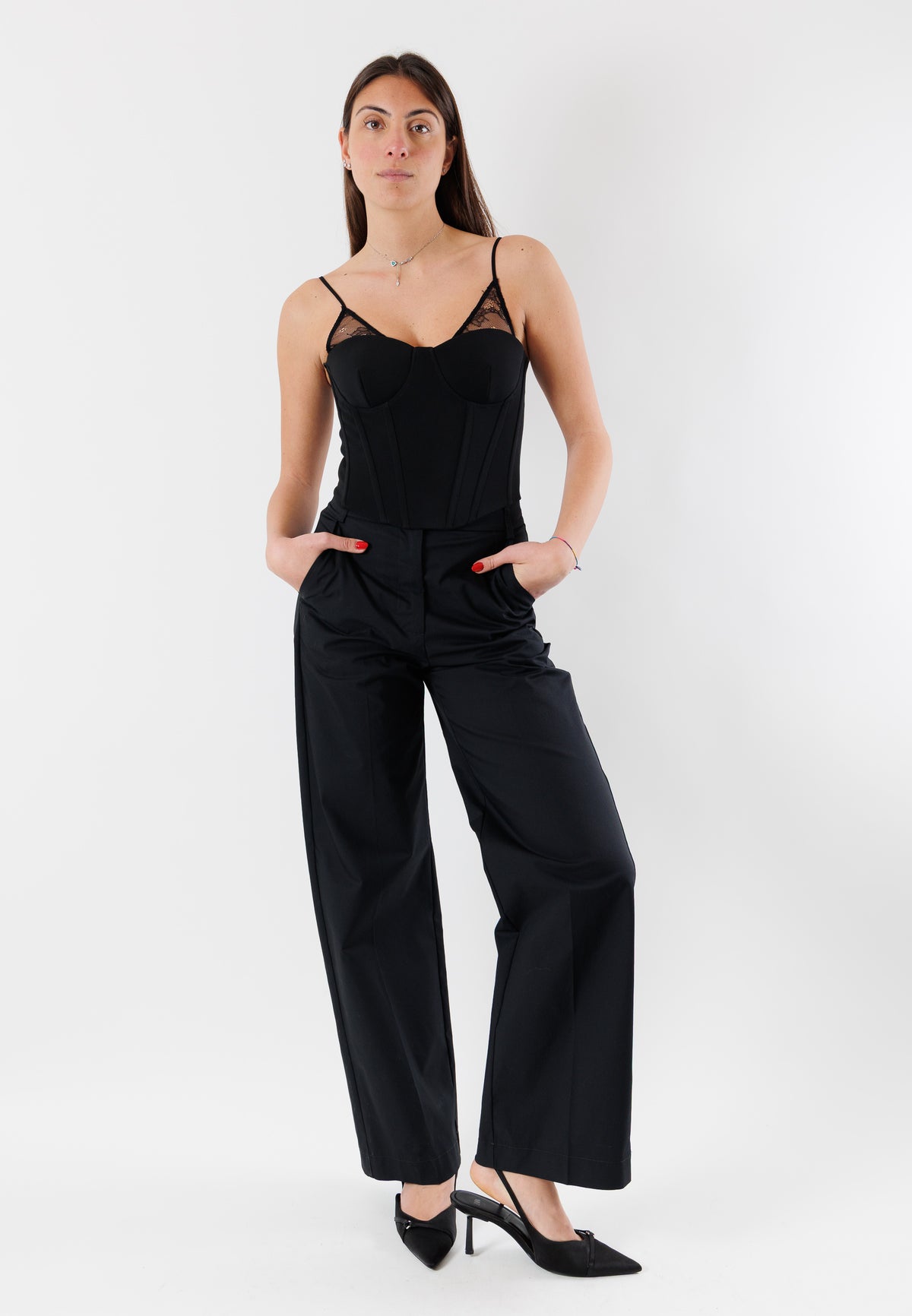 PATRIZIA PEPE Women's Black Trousers