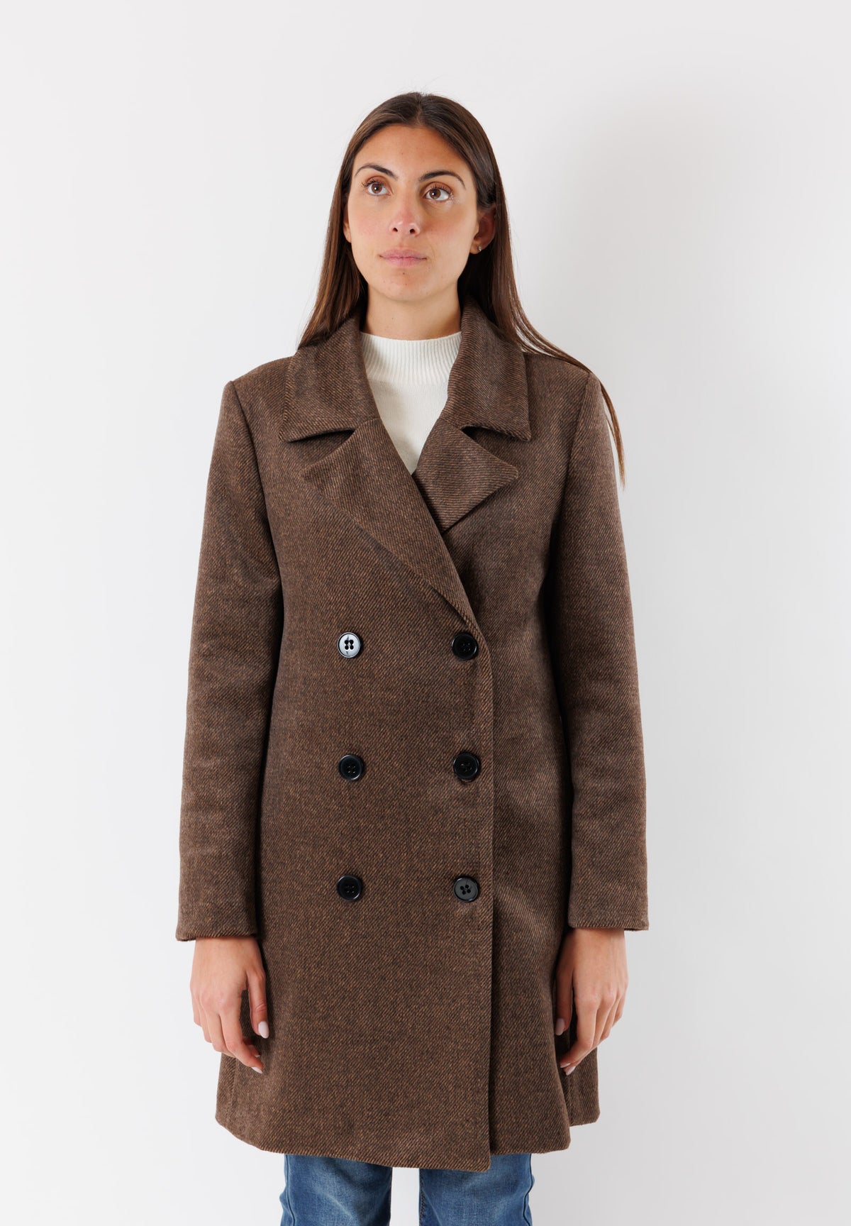 MESANGE Women's Coat Dark Brown