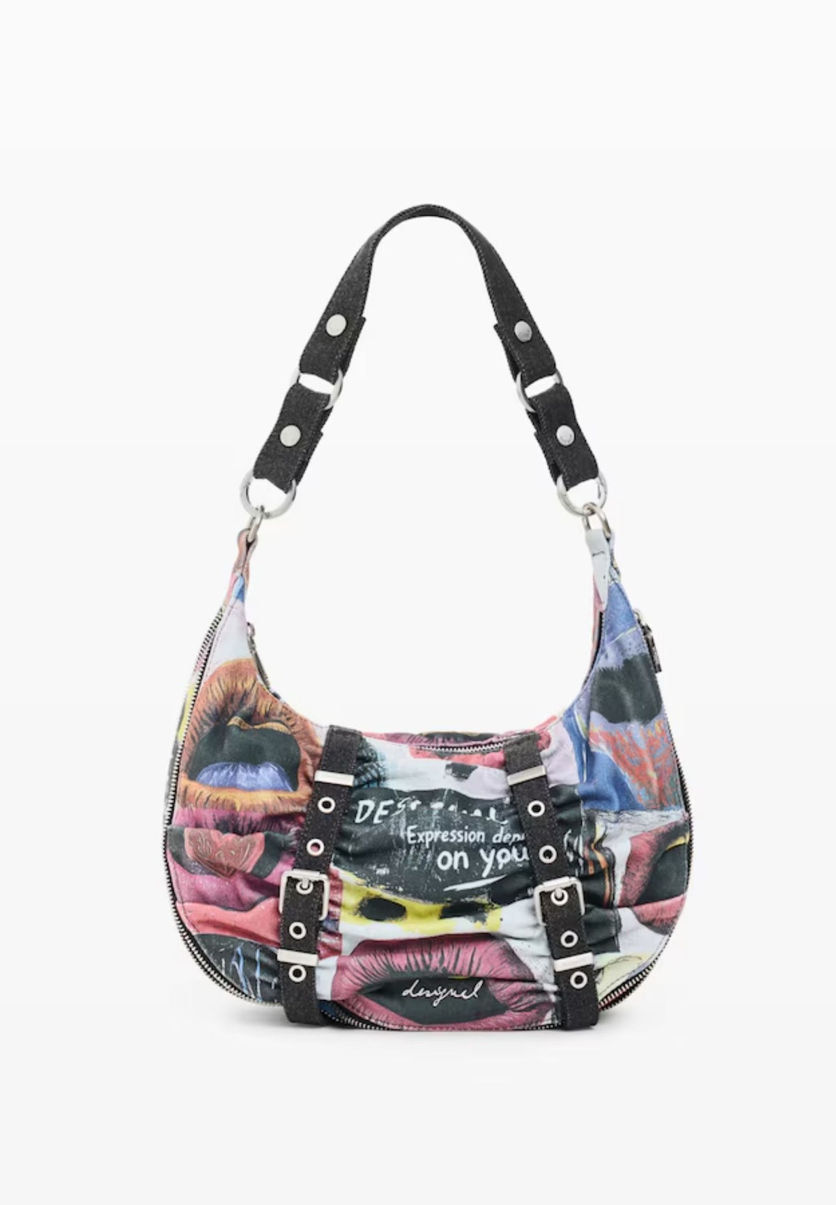 Desigual 26WAXA31 borsa hobo stampa artistica