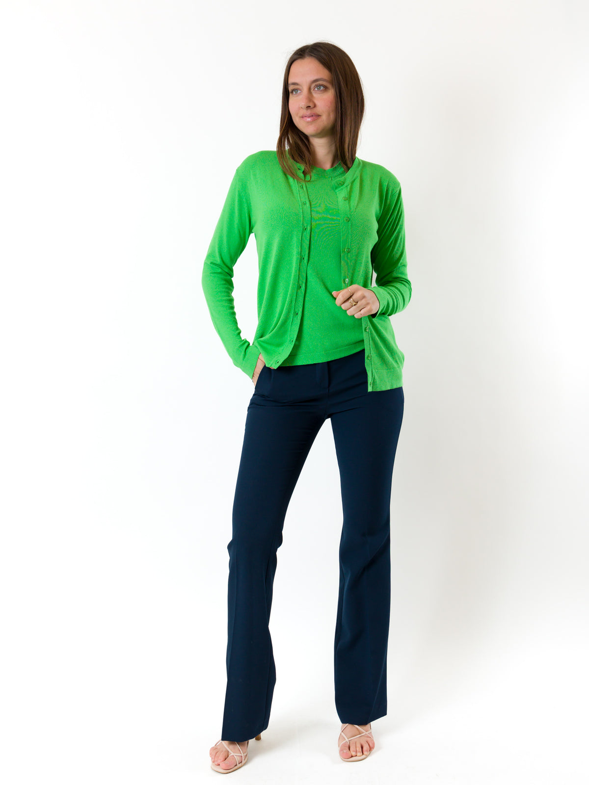 MESANGE Women's Cardigan GREEN