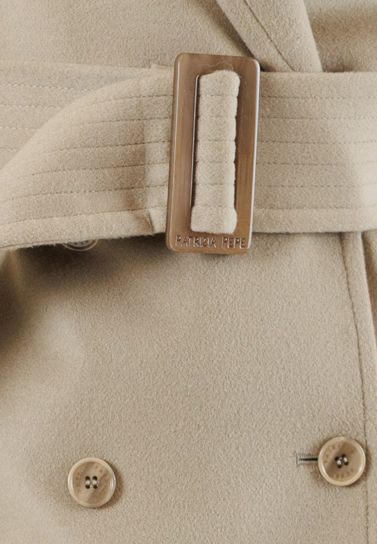 Cappotto in misto lana con cintura coordinata 2O0195A171