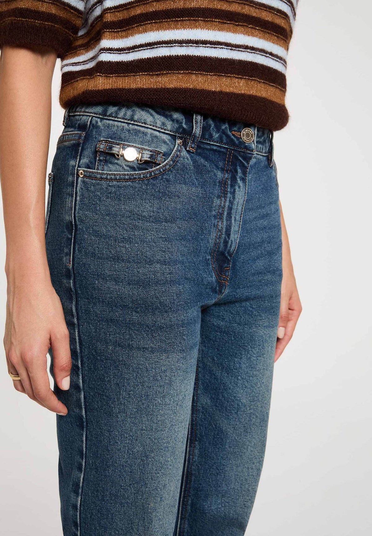 MORGAN DE TOI Women's STONE DENIM Jeans