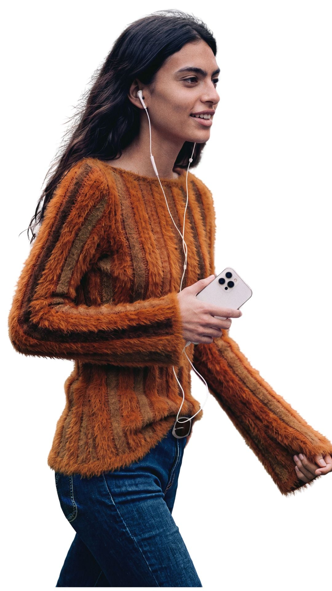 maglione a costine con pelliccia 26WWJF416045