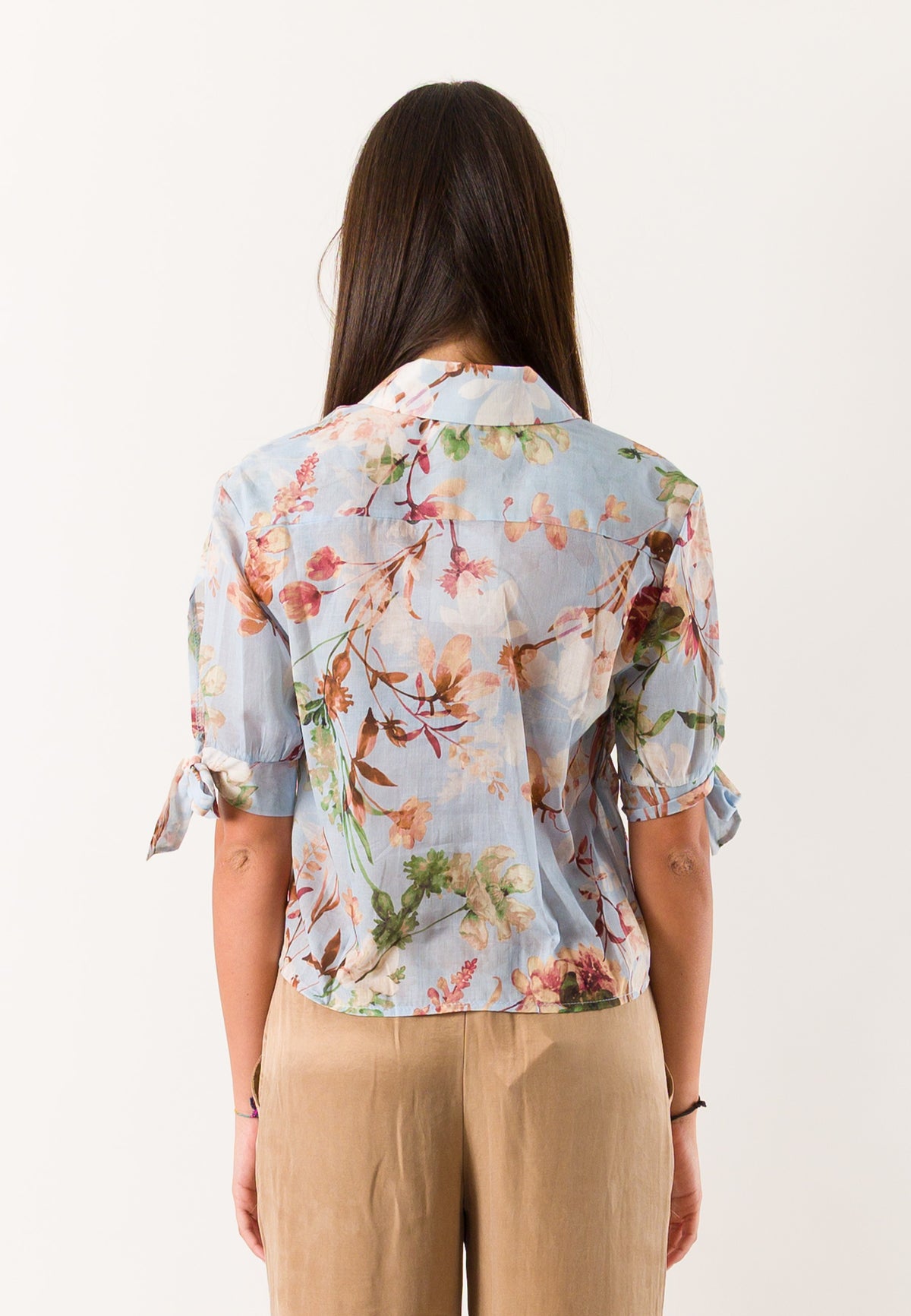 camicia fantasia con fiocchi PE26221