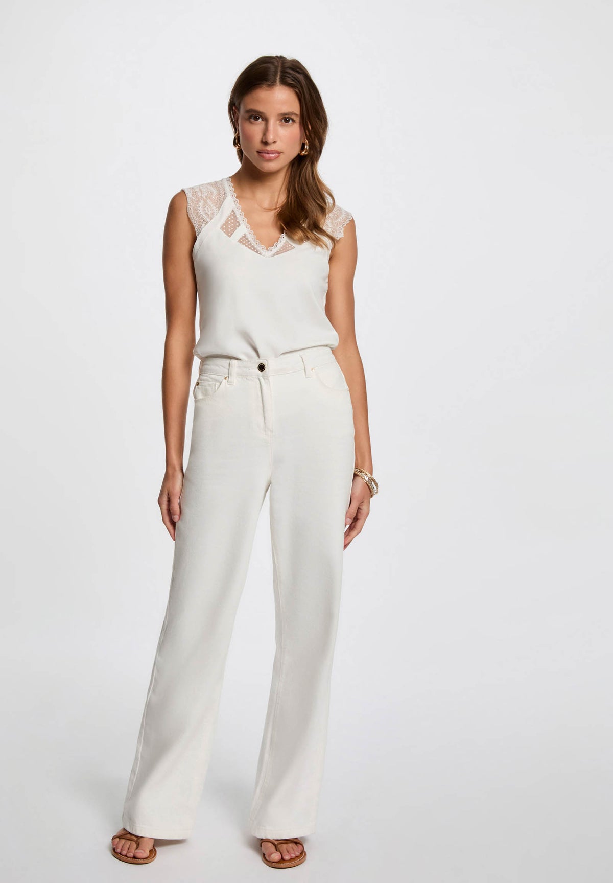 MORGAN DE TOI Women's Top OFF WHITE