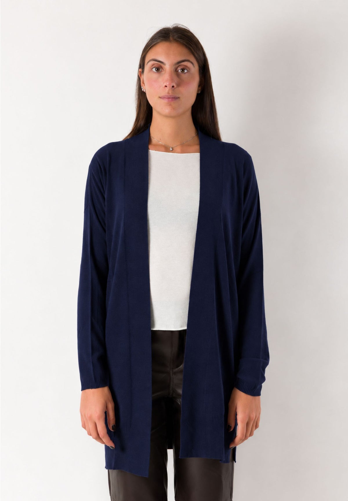 Cardigan lungo aperto fluido 3M1710