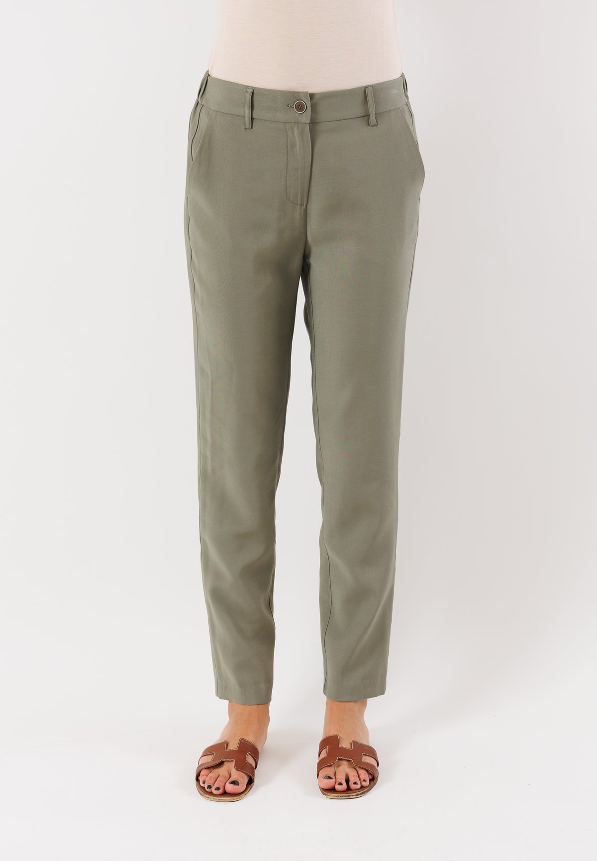 PE25219MILITARY - Trousers - MESANGE