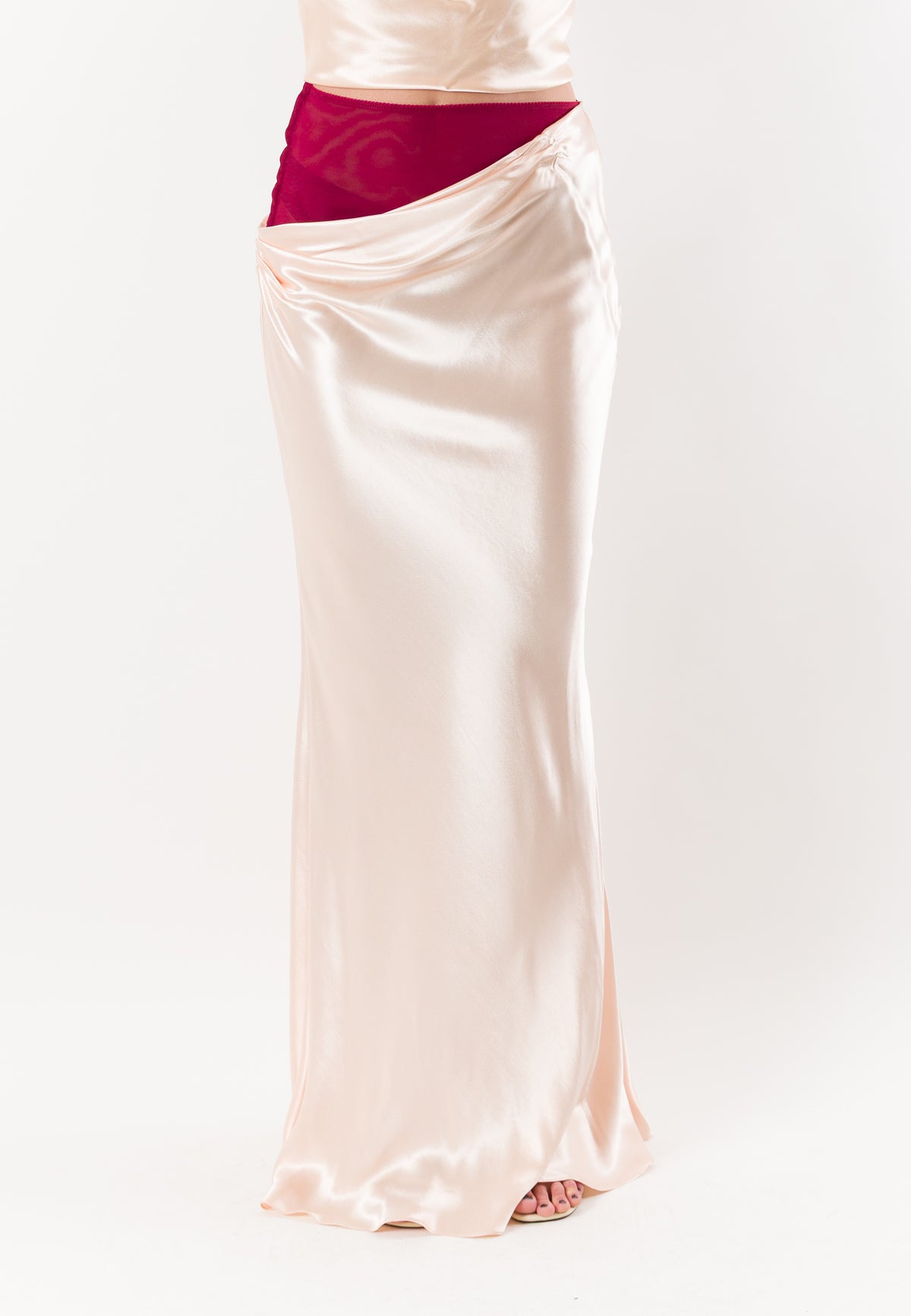 PATRIZIA PEPE Women's Silky Nude Skirt