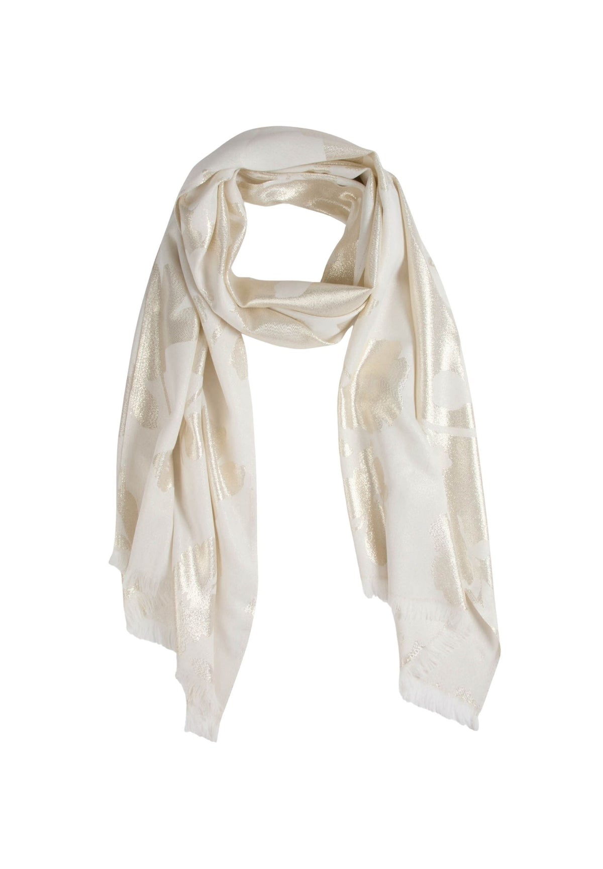 MORGAN DE TOI Women's Scarf IVORY-GOLD
