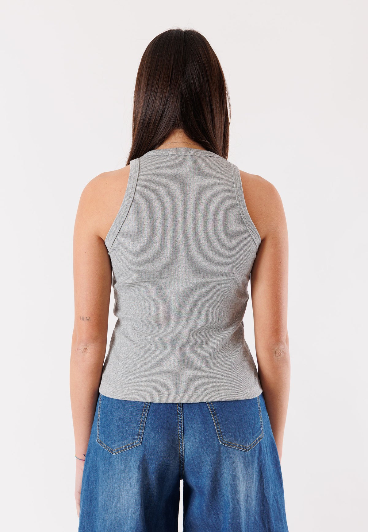KONTATTO Women's Top Melange Grey