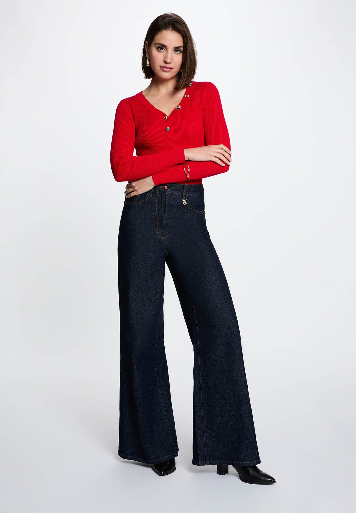 MORGAN DE TOI Women's Sweater TOMATO M