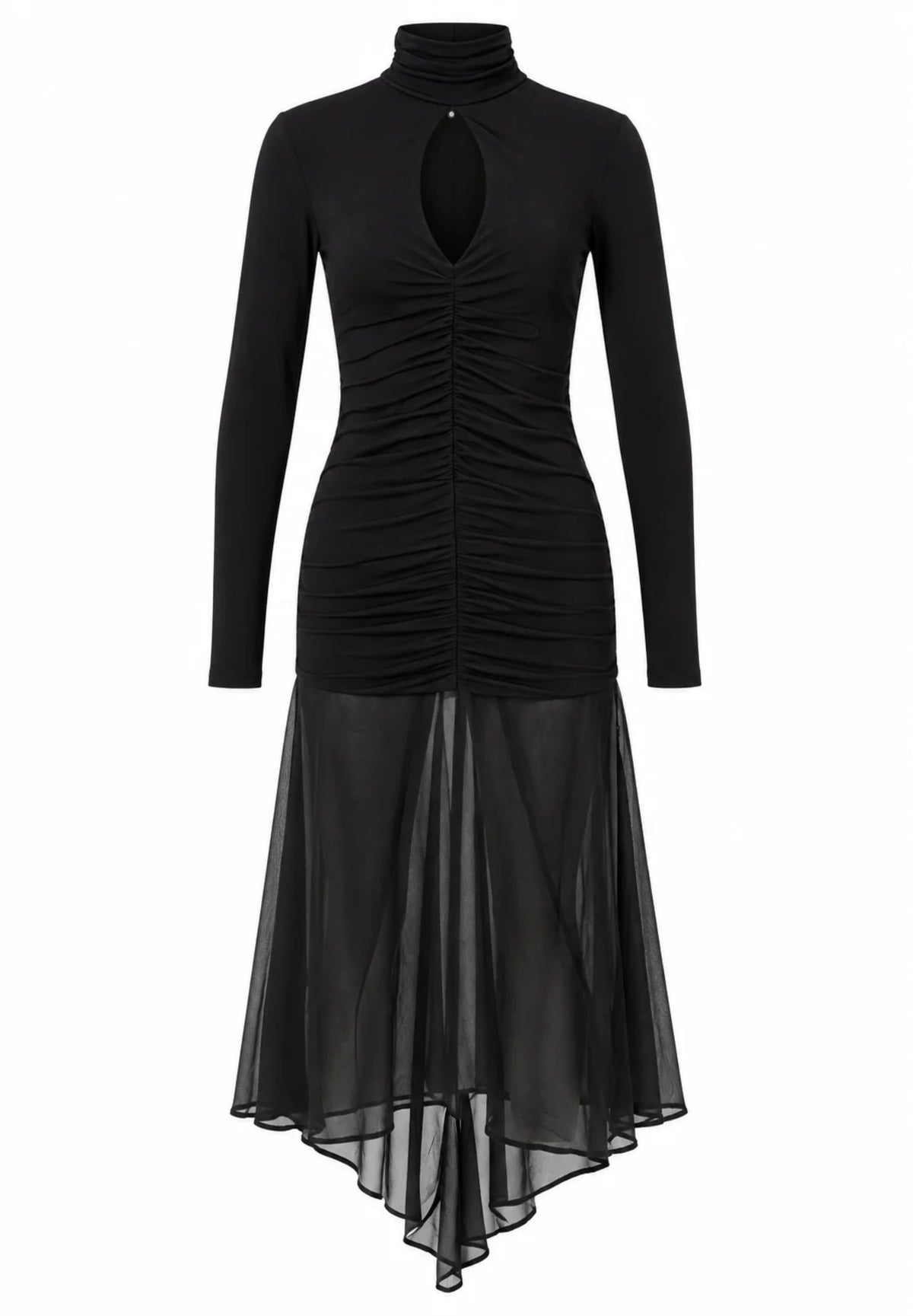 Patrizia Pepe 2A0070 abito midi drappeggiato