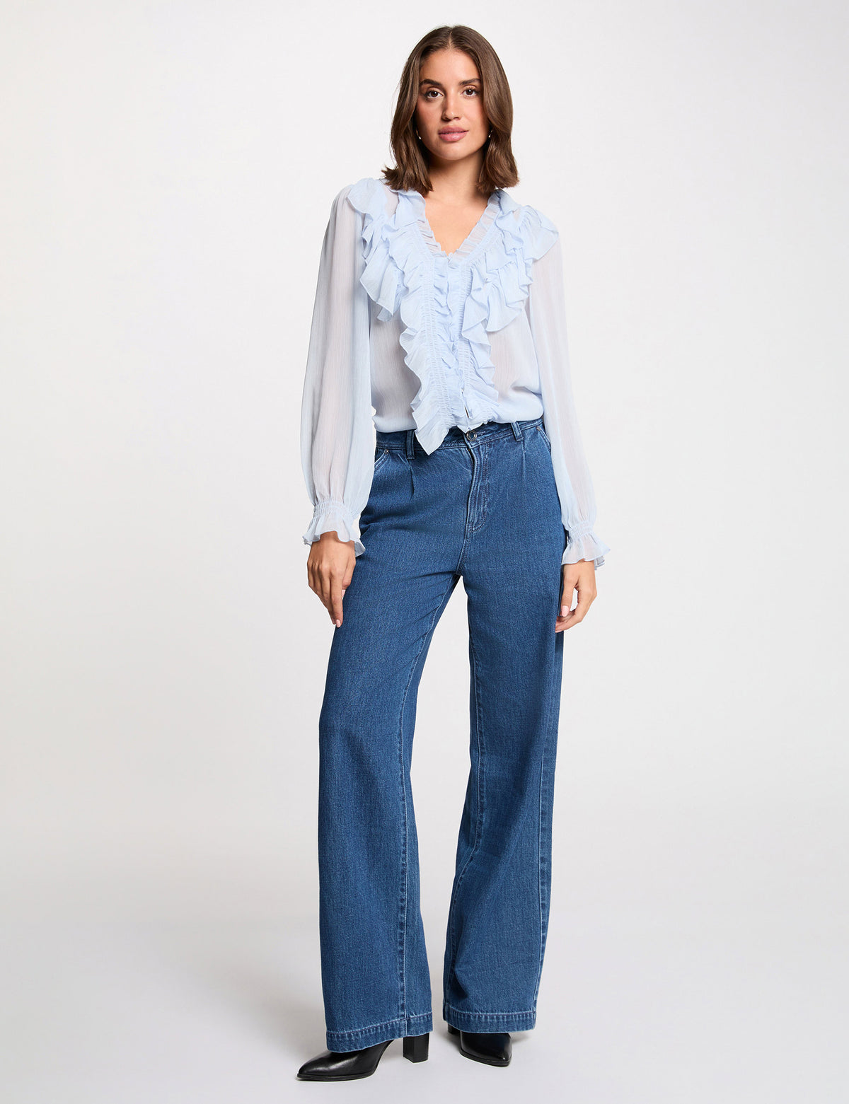 MORGAN DE TOI Women's Shirt SKY BLUE