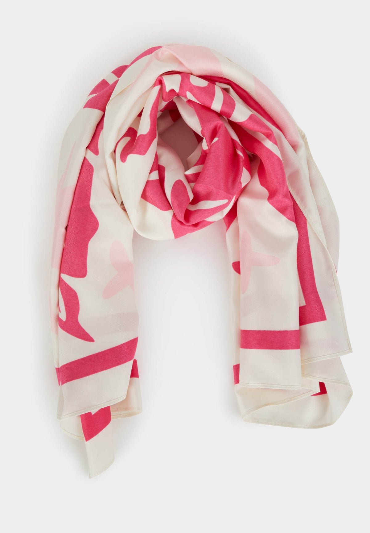 Foulard fluido con stampa 5PALM