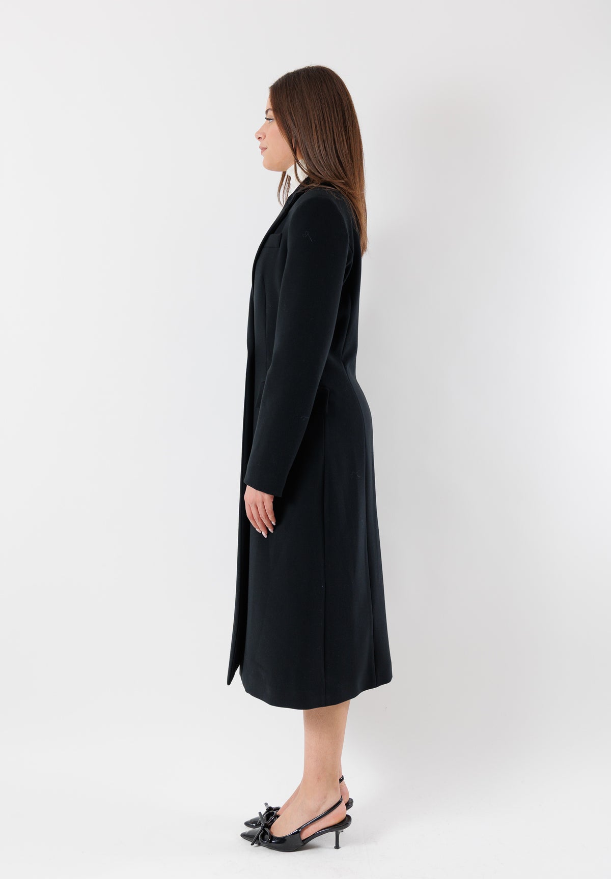 cappotto lungo elegante doppiopetto AI25511