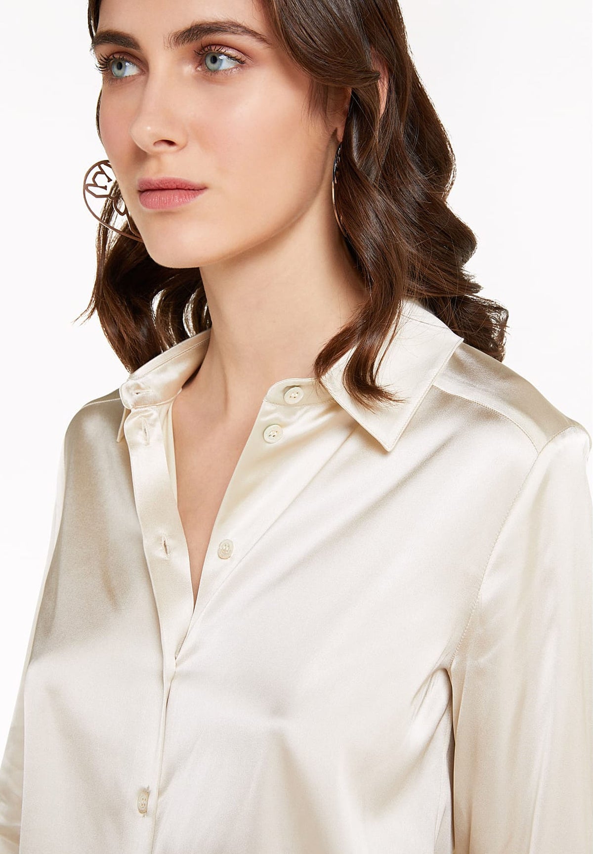 PATRIZIA PEPE Women's Ivory Skin Shirt